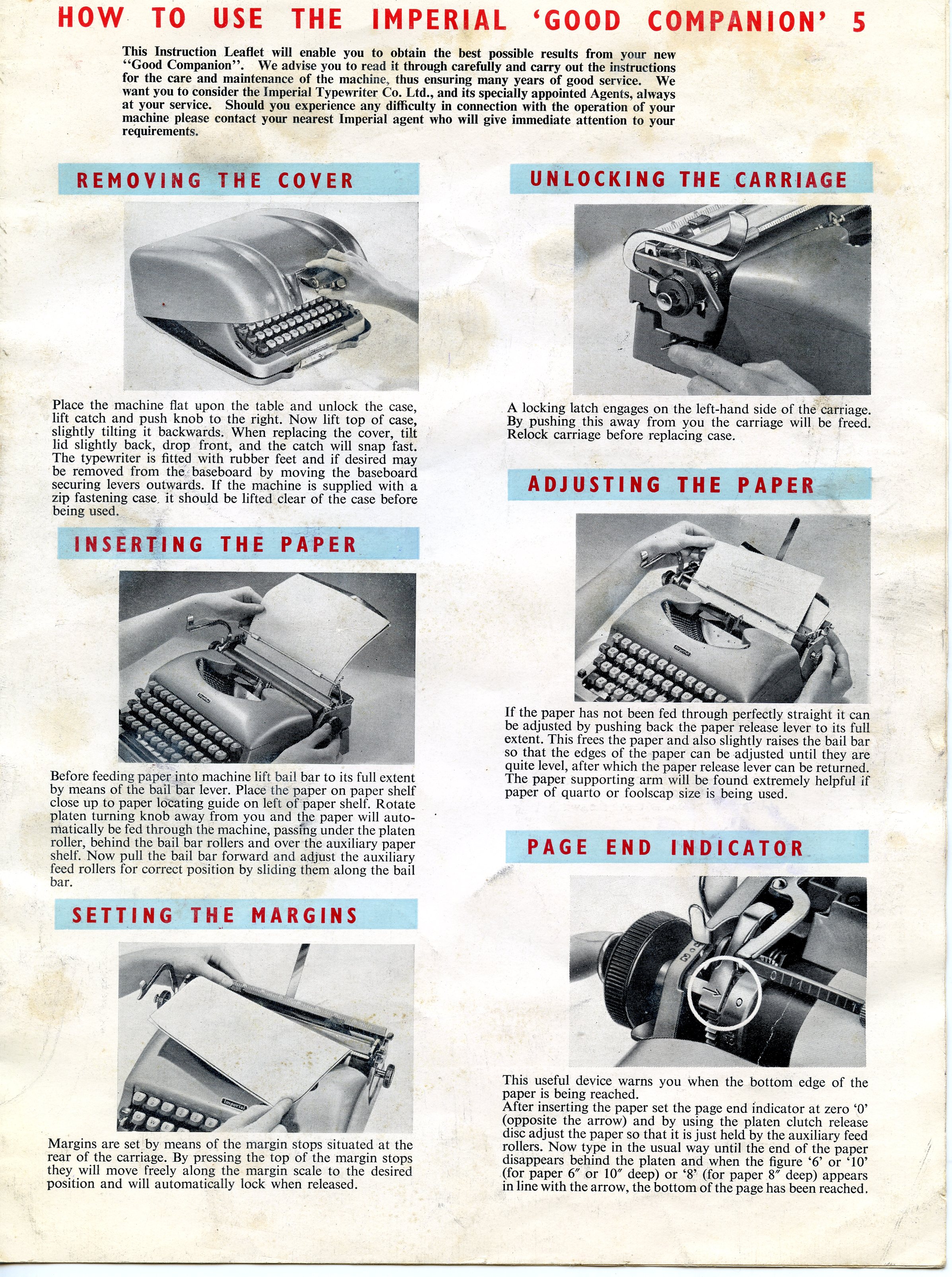 Loading Paper Into Typewriter by Bettmann